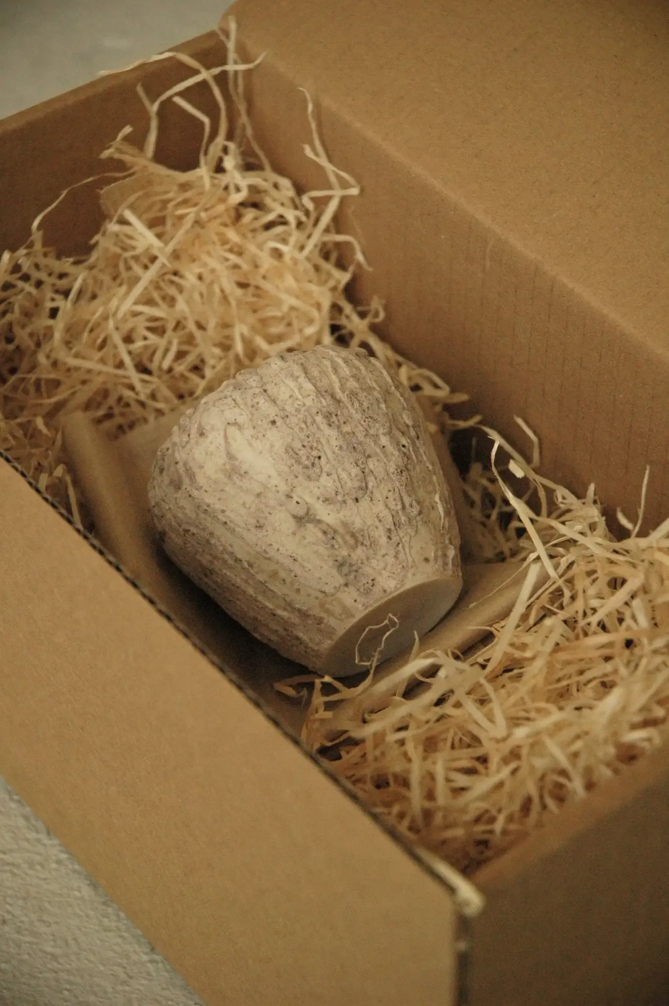 Håndlavet keramik vase fra Bornholm